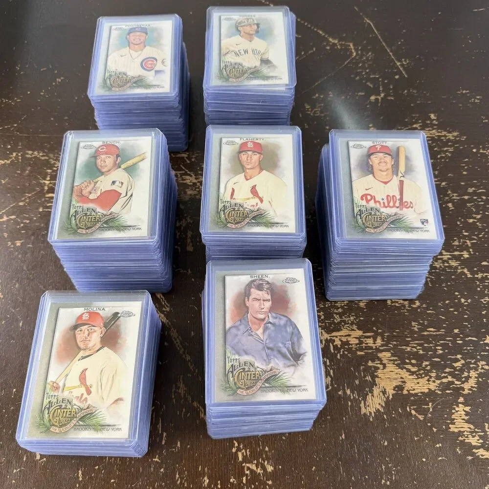 2022 Topps Allen Ginter Chrome Complete Base Set 1-300 NM Sleeved & Top Loaded